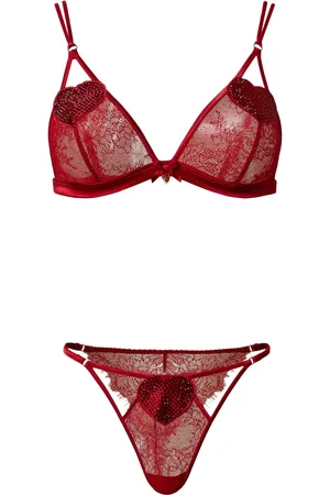 Twin-Set Lot soutien-gorge-culotte en dentelle