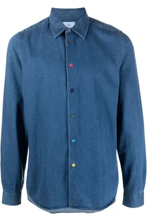 Paul Smith Chemise en jean biologique à manches longues