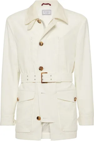 Brunello Cucinelli Parka imperméable à coupe courte
