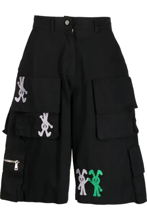 Natasha Zinko Short cargo en coton à logo brodé
