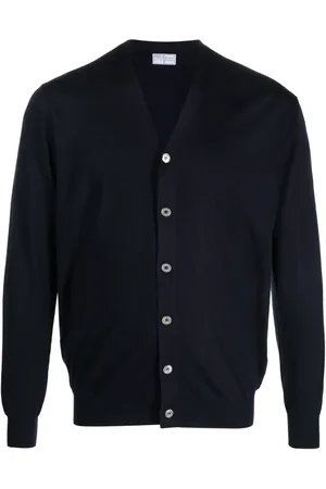 FEDELI Cardigan en laine vierge à col v