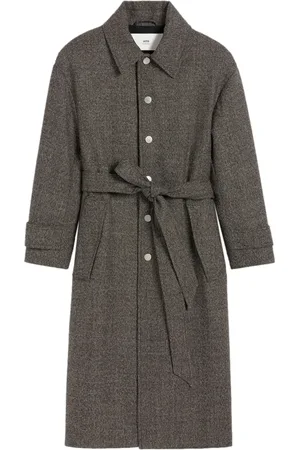 Ami Manteau ceinturé à simple boutonnage