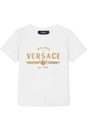VERSACE T-shirt à logo pailleté