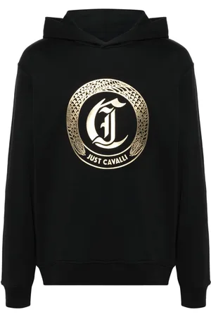 Roberto Cavalli Hoodie à logo appliqué