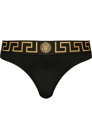 VERSACE Culotte en coton stretch à motif Greca