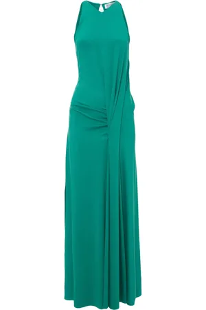Victoria Beckham Robe longue drapée à design sans manches