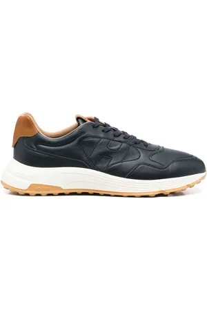 Hogan Baskets en cuir à logo embossé