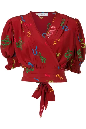 Isolda Blouse cache-cœur à imprimé Lena