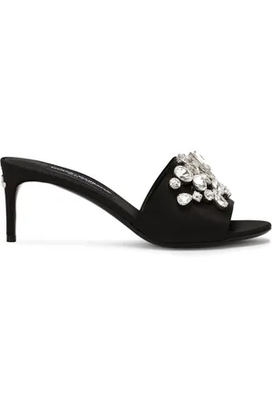 Dolce & Gabbana Mules en cuir à ornements en cristal 60 mm
