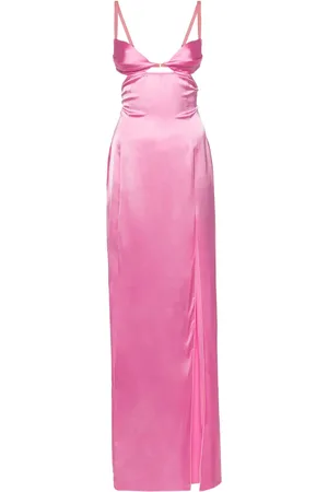Nensi Dojaka Robe Double Petal à coupe longue