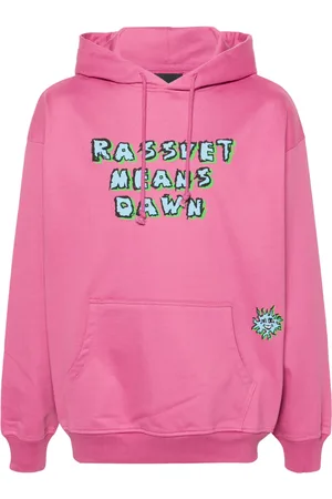 Rassvet Hoodie en coton à slogan imprimé
