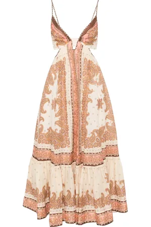 ZIMMERMANN Robe longue Maxine Plunge