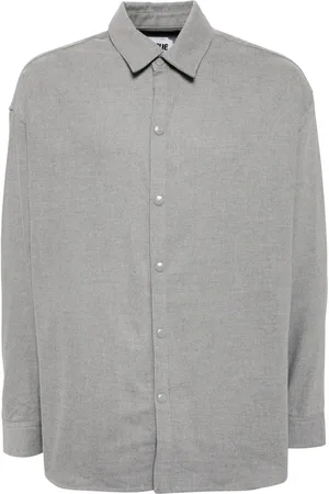 Izzue Chemise en coton mélangé à manches longues