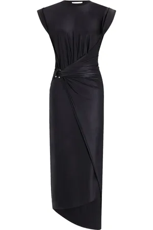 Paco rabanne Robe mi-longue à fronces