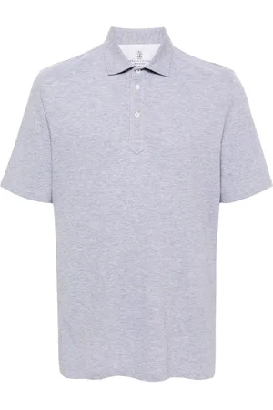 Brunello Cucinelli Polo en coton à design chiné