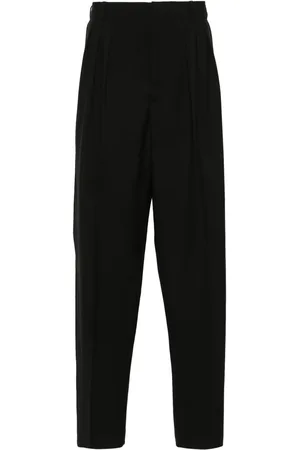 Kenzo Pantalon de costume en laine à plis