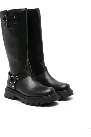 GALLUCCI Bottes en cuir à boucle