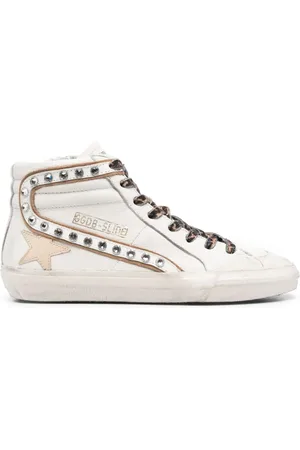 Golden Goose Baskets montantes Slide à ornements en cristal