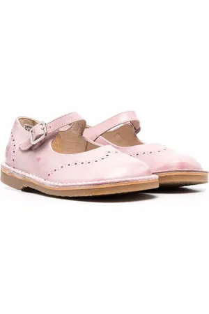 DOUUOD KIDS Ballerines en cuir à coutures contrastants