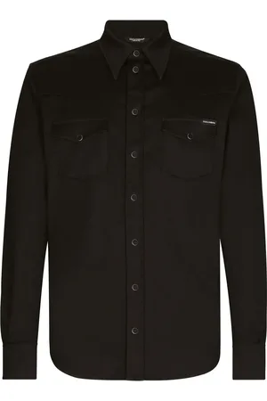 Dolce & Gabbana Chemise en jean à fini enduit