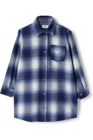 Il gufo Robe-chemise en flanelle à carreaux
