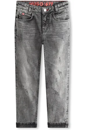 HUGO BOSS Jean droit à taille mi-haute