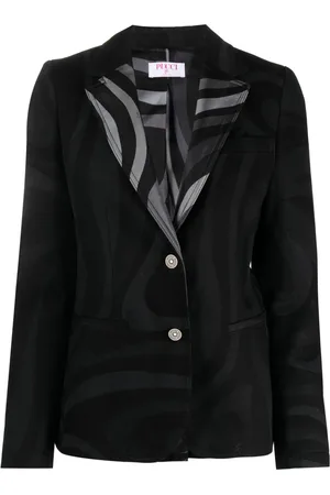 Puccini Blazer boutonné à fleurs