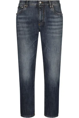Dolce & Gabbana Jean cigarette à effet délavé