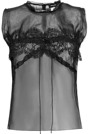 Dsquared2 Blouse à détail en dentelle