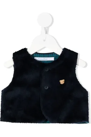 Familiar Veston à motif ourson brodé