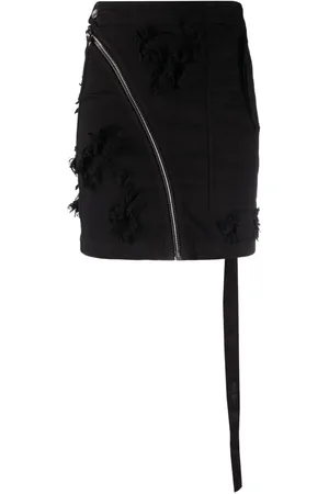 Rick Owens Jupe zippée à bords francs