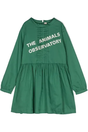 The Animals Observatory Robe Tortoise à logo imprimé