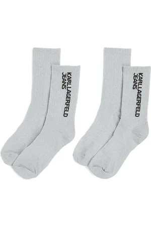 Karl Lagerfeld Lot de deux paires de chaussettes à logo