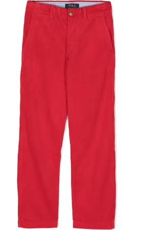 Ralph Lauren Pantalon en velours côtelé à coupe droite