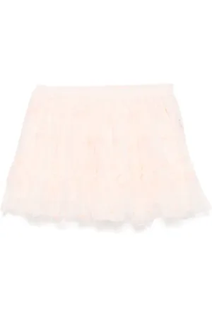 Stella McCartney Jupe à motif cœur brodé