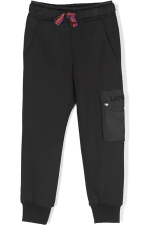 Lanvin Pantalon de jogging en coton à logo brodé