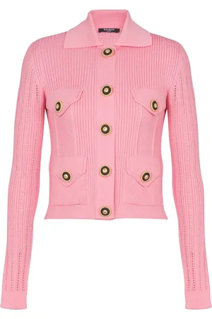 Balmain Cardigan à logo brodé