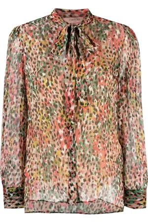 Twin-Set Blouse imprimée à col lavallière