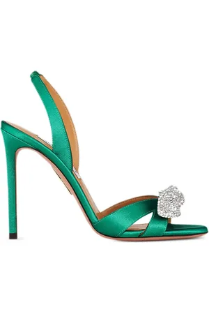 Aquazzura Sandales Very Bow Tie Crystal 105 mm