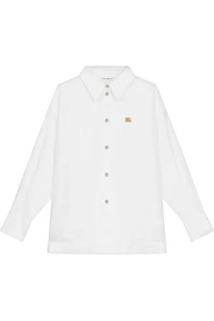 Dolce & Gabbana Chemise en coton à plaque logo