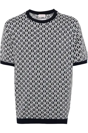 Fursac T-shirt à motif en jacquard