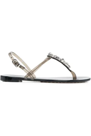 Casadei Sandales à ornements en cristal
