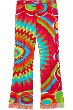 Puccini Pantalon en coton à imprimé Bersaglio