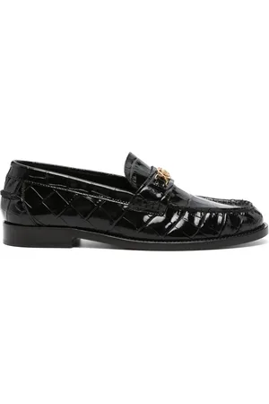 VERSACE Mocassins à effet peau de crocodile