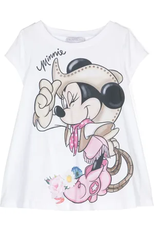 MONNALISA T-shirt en coton à imprimé graphique