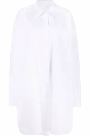 Maison Margiela Robe-chemise en popeline