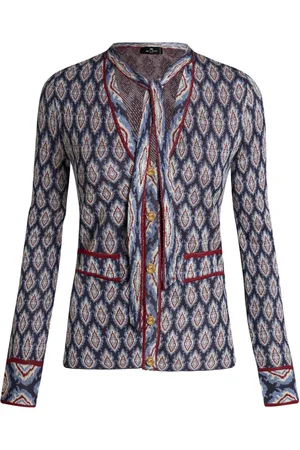 Etro Cardigan en jacquard à détail de nœud