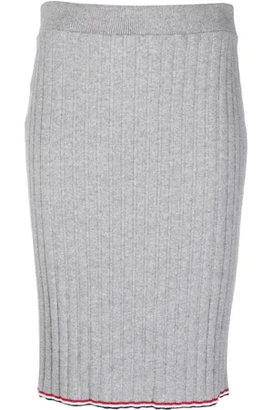 Thom Browne Jupe nervurée en cachemire