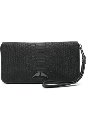 Zadig & Voltaire Portefeuille en cuir à effet peau de crocodile