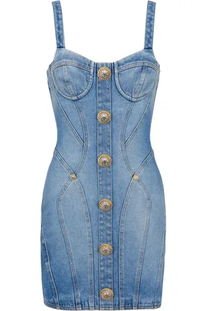 Balmain Robe courte à boutons à ornements